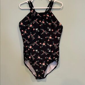 Girls Flower Swimsuit, Girls Size 10-12, Cute Bathing Suit, Perfect for vacation